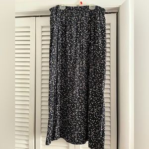 Floral print maxi skirt